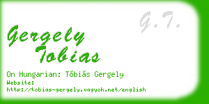 gergely tobias business card